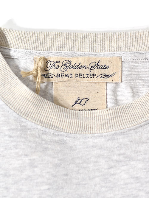 REMI RELIEF NEW SP加工ダメージ 20/-天竺レギュラーT(LAFAYETTE) - Oatmeal