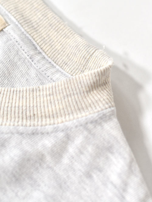 REMI RELIEF NEW SP加工ダメージ 20/-天竺レギュラーT(LAFAYETTE) - Oatmeal