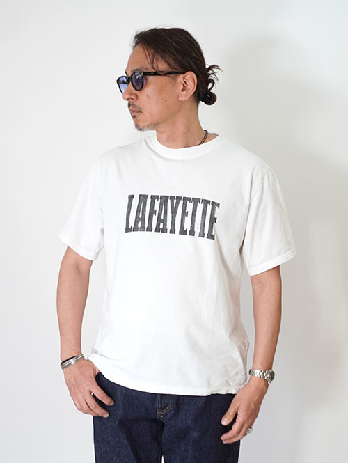 REMI RELIEF NEW SP加工ダメージ 20/-天竺レギュラーT(LAFAYETTE)  - Off White