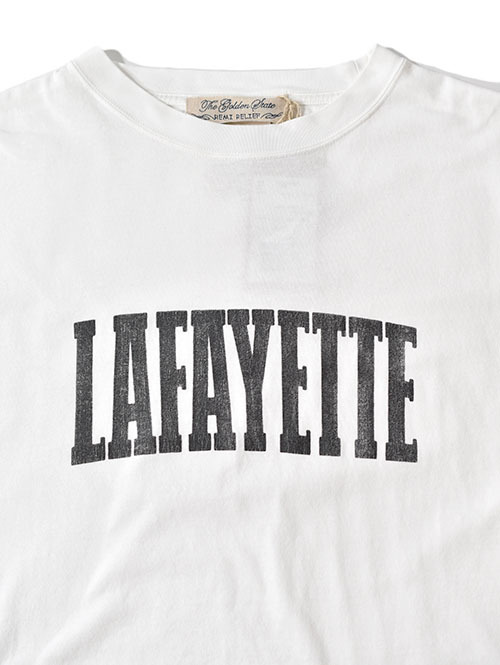 REMI RELIEF NEW SP加工ダメージ 20/-天竺レギュラーT(LAFAYETTE)  - Off White