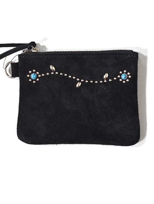 CROSSED ARROWS シルバーフラワー スモールウォレット ポーチ