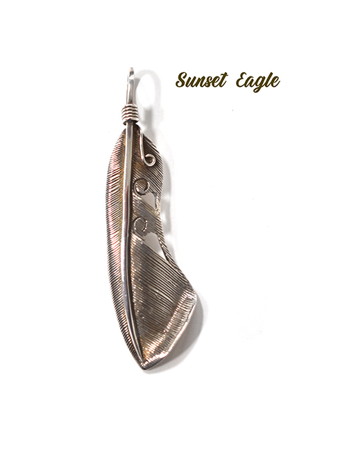Sunset&Eagle フェザーネックレス　ペンダントトップ