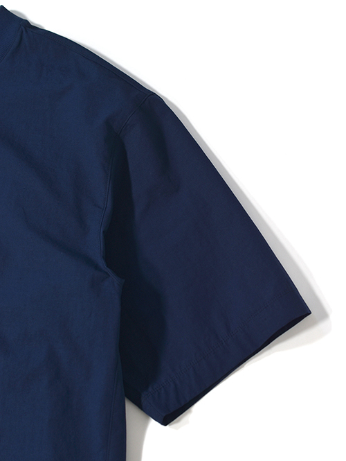 LA MOND  ORGANIC COTTON/LINEN TEE - Navy 