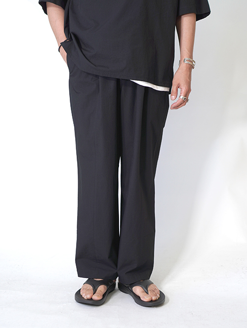 LA MOND  ORGANIC COTTON/LINEN CENTER SEAM 3TUCK PANT 