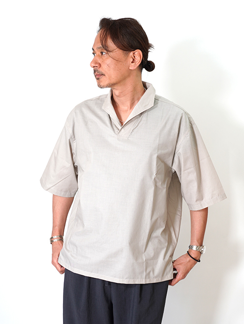LA MOND  LAWN SKIPPER SHIRT - Greige