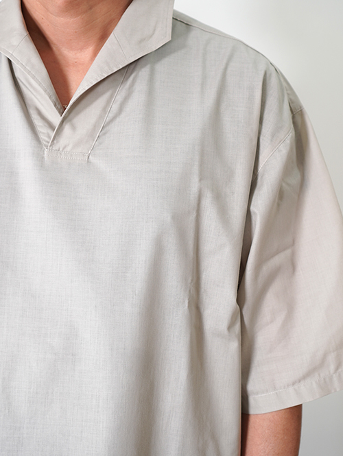 LA MOND  LAWN SKIPPER SHIRT - Greige