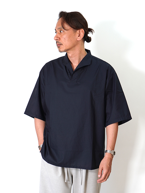 LA MOND  LAWN SKIPPER SHIRT - Navy Black