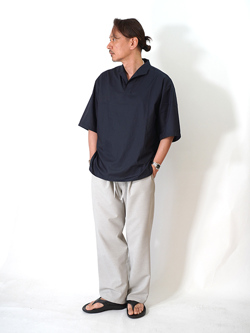 LA MOND  LAWN SKIPPER SHIRT - Navy Black