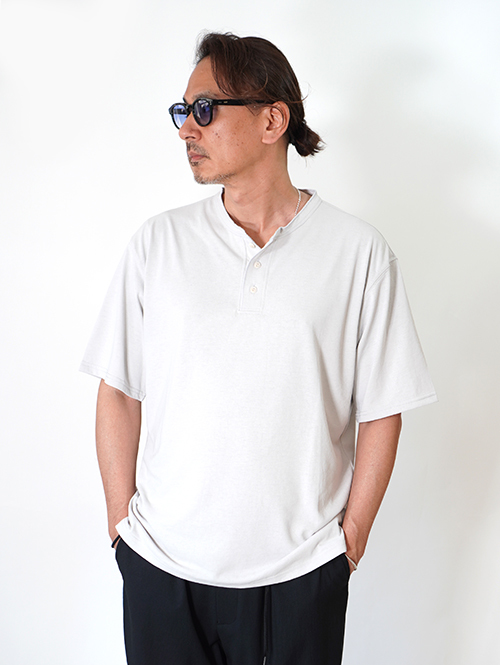 SALUTE HELM  マルーデコットン 20S 天竺 ヘンリーTee - Graige