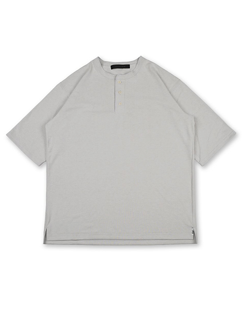 SALUTE HELM  マルーデコットン 20S 天竺 ヘンリーTee - Graige