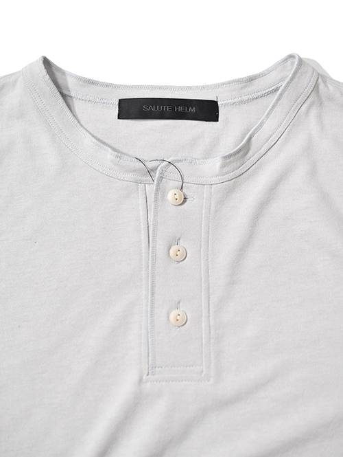 SALUTE HELM  マルーデコットン 20S 天竺 ヘンリーTee - Graige