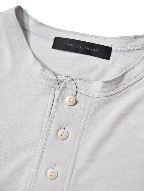 SALUTE HELM  マルーデコットン 20S 天竺 ヘンリーTee - Graige