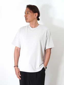 SALUTE HELM マルーデコットン20s天竺 半袖Tee (76001) - Greige