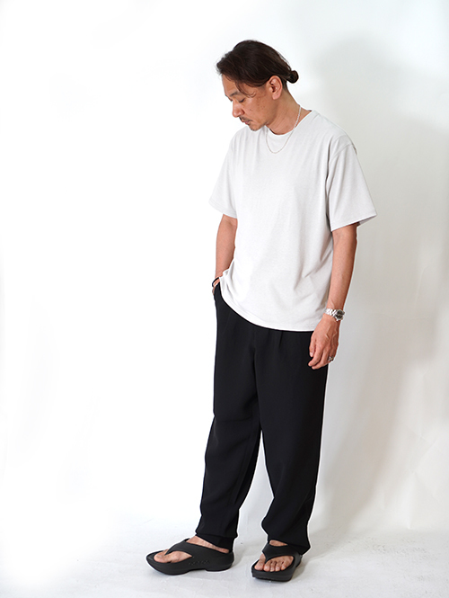 SALUTE HELM マルーデコットン20s天竺 半袖Tee (76001) - Greige