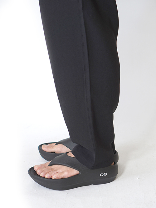 SALUTE HELM  リラックス ダブルクロス ワンタック ワイドパンツ (66005) - Black
