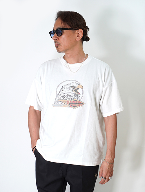 REMI RELIEF  HARD SP加工20/-天竺BIGサイズ ハーレーT - Off White