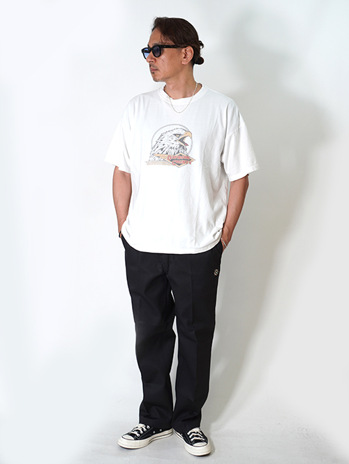 REMI RELIEF  HARD SP加工20/-天竺BIGサイズ ハーレーT - Off White