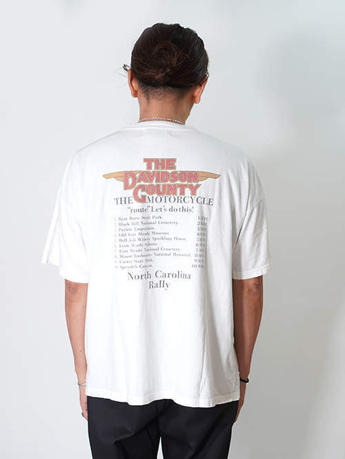 REMI RELIEF  HARD SP加工20/-天竺BIGサイズ ハーレーT - Off White