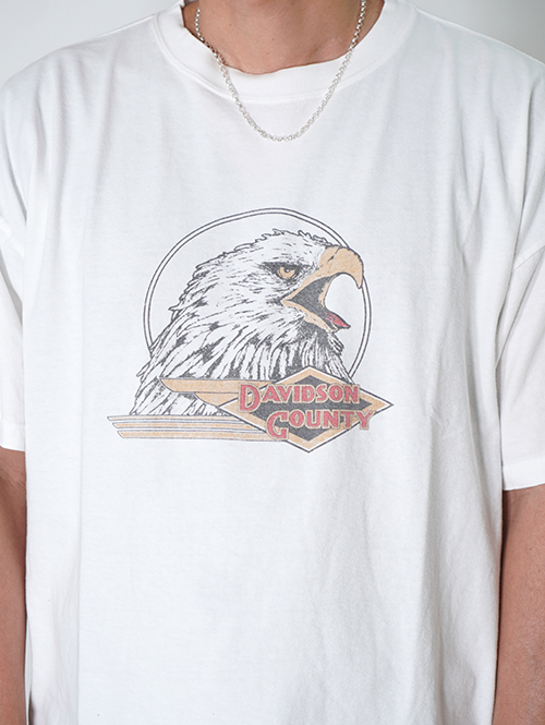 REMI RELIEF  HARD SP加工20/-天竺BIGサイズ ハーレーT - Off White
