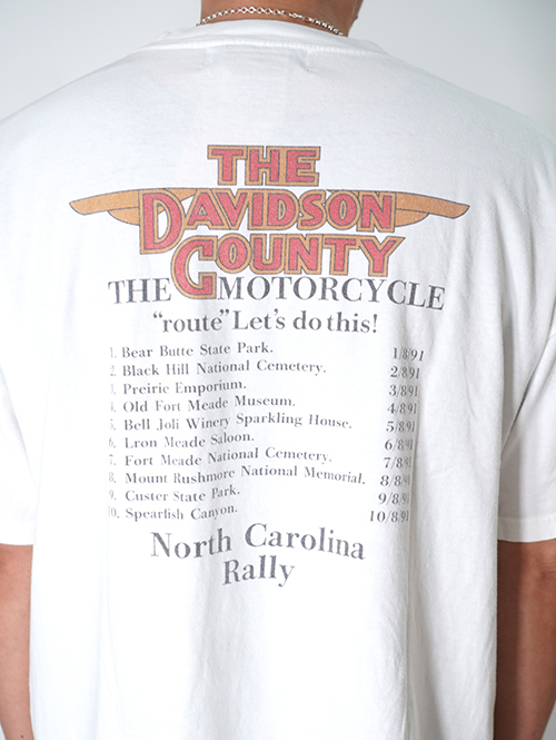 REMI RELIEF  HARD SP加工20/-天竺BIGサイズ ハーレーT - Off White