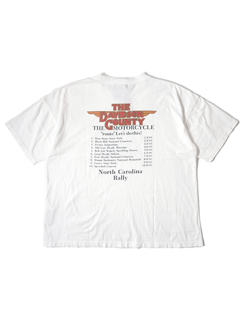 REMI RELIEF  HARD SP加工20/-天竺BIGサイズ ハーレーT - Off White