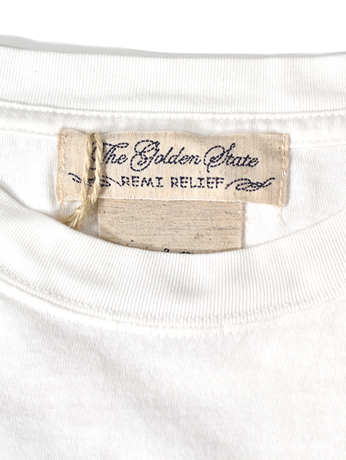 REMI RELIEF  HARD SP加工20/-天竺BIGサイズ ハーレーT - Off White