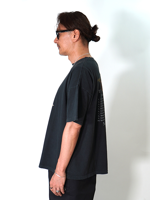 REMI RELIEF  HARD SP加工20/-天竺BIGサイズ ハーレーT- Vintage Black