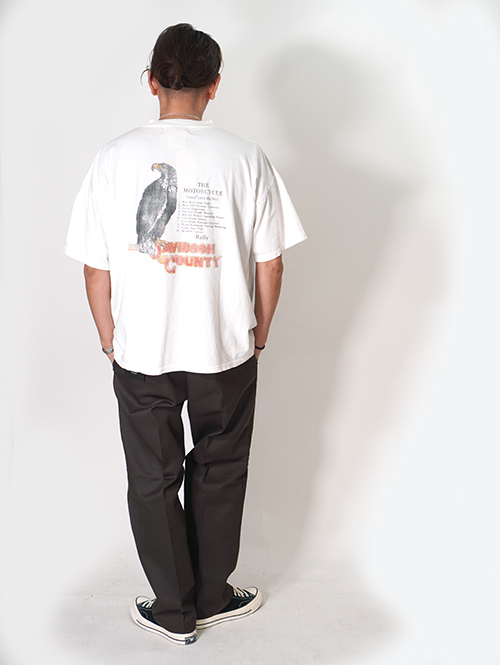 REMI RELIEF  NEW SP加⼯20/天竺BIGサイズ T（North Carolina Rally)  - Off White