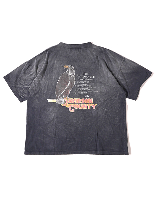 REMI RELIEF  NEW SP加⼯20/天竺BIGサイズ T（North Carolina Rally)  - Vintage Black