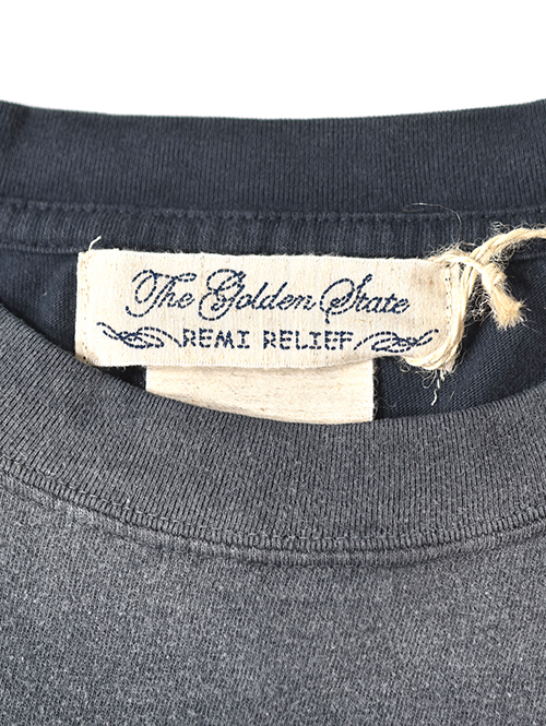 REMI RELIEF  NEW SP加⼯20/天竺BIGサイズ T（North Carolina Rally)  - Vintage Black