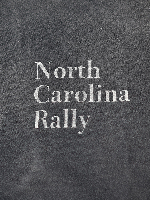 REMI RELIEF  NEW SP加⼯20/天竺BIGサイズ T（North Carolina Rally)  - Vintage Black