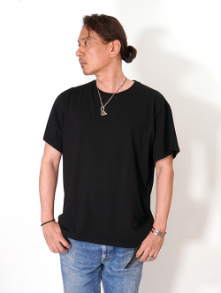 BTSA  Wide & Boxy Fit Short Sleeve Tee - Black