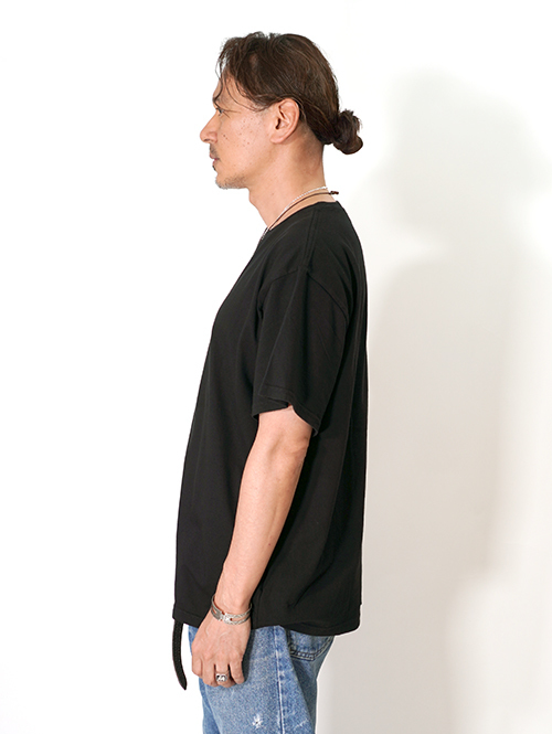 BTSA  Wide & Boxy Fit Short Sleeve Tee - Black