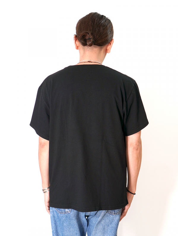 BTSA  Wide & Boxy Fit Short Sleeve Tee - Black