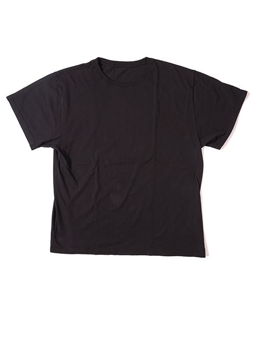 BTSA  Wide & Boxy Fit Short Sleeve Tee - Black