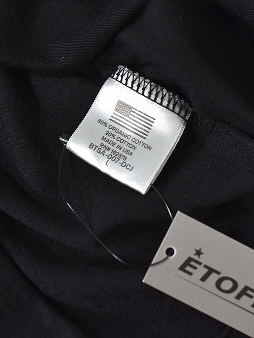 BTSA  Wide & Boxy Fit Short Sleeve Tee - Black