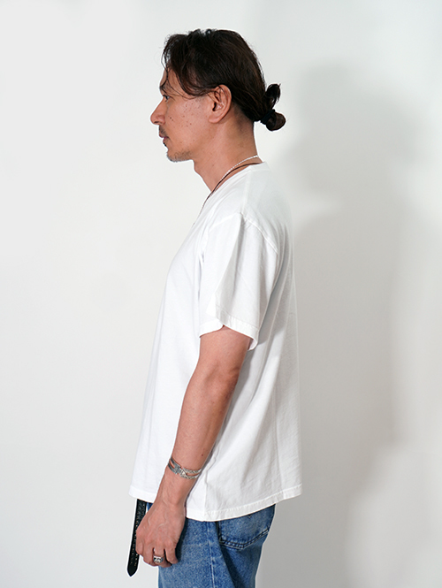 BTSA  Wide & Boxy Fit Short Sleeve Tee - White
