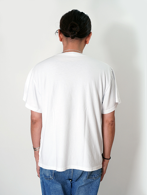 BTSA  Wide & Boxy Fit Short Sleeve Tee - White