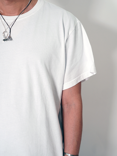 BTSA  Wide & Boxy Fit Short Sleeve Tee - White