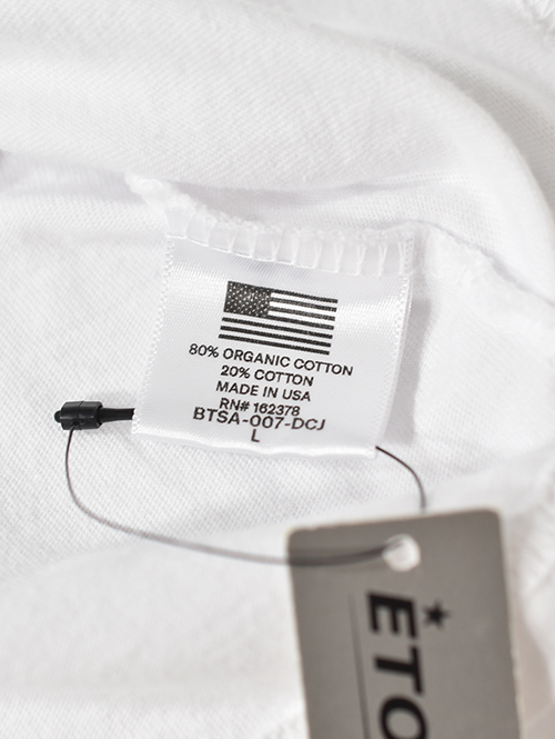 BTSA  Wide & Boxy Fit Short Sleeve Tee - White