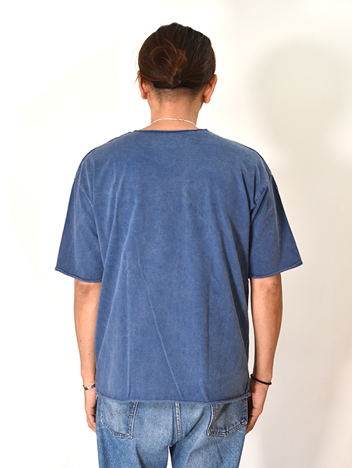 GRAB IN HOLLYWOOD  Heavy Weight Relax Fit All Cut Tee  - Pigment Indigo
