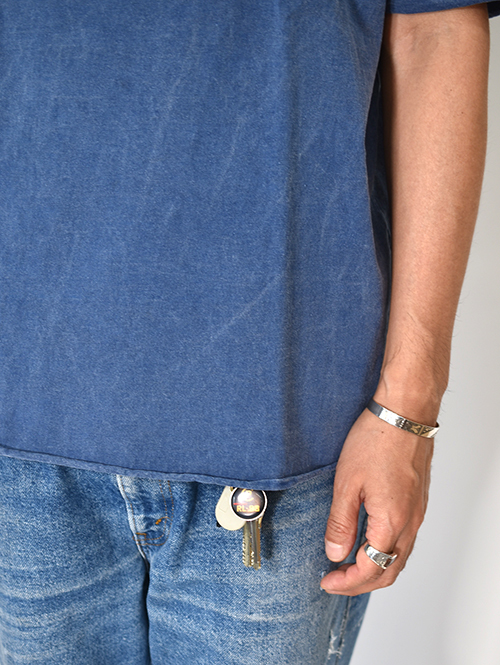 GRAB IN HOLLYWOOD  Heavy Weight Relax Fit All Cut Tee  - Pigment Indigo