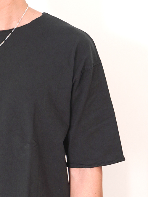 GRAB IN HOLLYWOOD  Heavy Weight Relax Fit All Cut Tee  - Black
