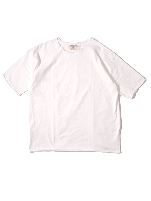 GRAB IN HOLLYWOOD  Heavy Weight Relax Fit All Cut Tee  - Off White