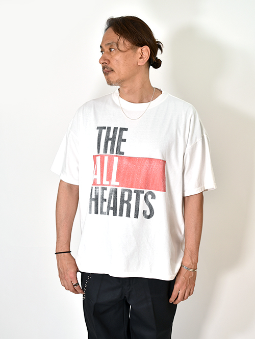 REMI RELIEF  NEW SP加工20/-天竺BIGサイズT（THE ALL HEARTS)- Off White
