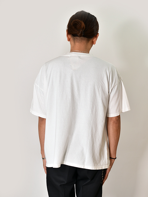 REMI RELIEF  NEW SP加工20/-天竺BIGサイズT（THE ALL HEARTS)- Off White