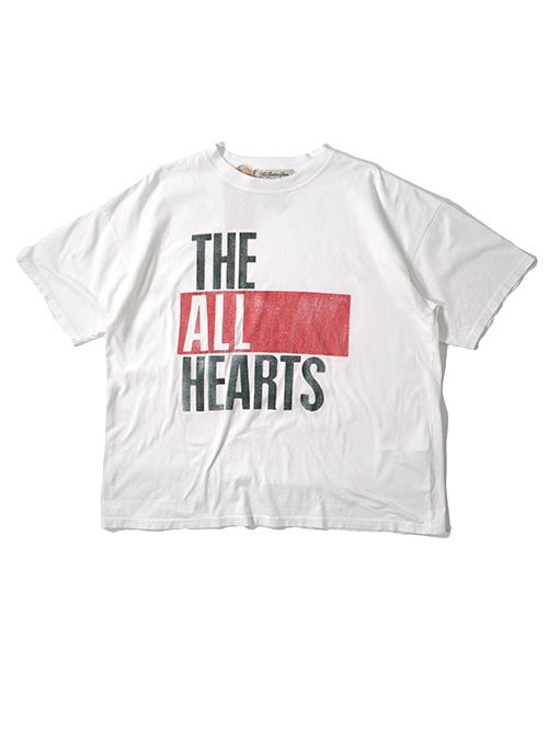 REMI RELIEF  NEW SP加工20/-天竺BIGサイズT（THE ALL HEARTS)- Off White