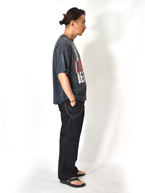 REMI RELIEF  NEW SP加工20/-天竺BIGサイズT（THE ALL HEARTS)- Vintage Black