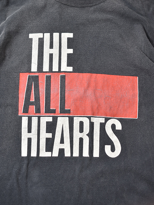 REMI RELIEF  NEW SP加工20/-天竺BIGサイズT（THE ALL HEARTS)- Vintage Black
