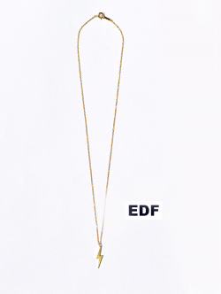 EDF BOLT NECKLACE (S) - Gold